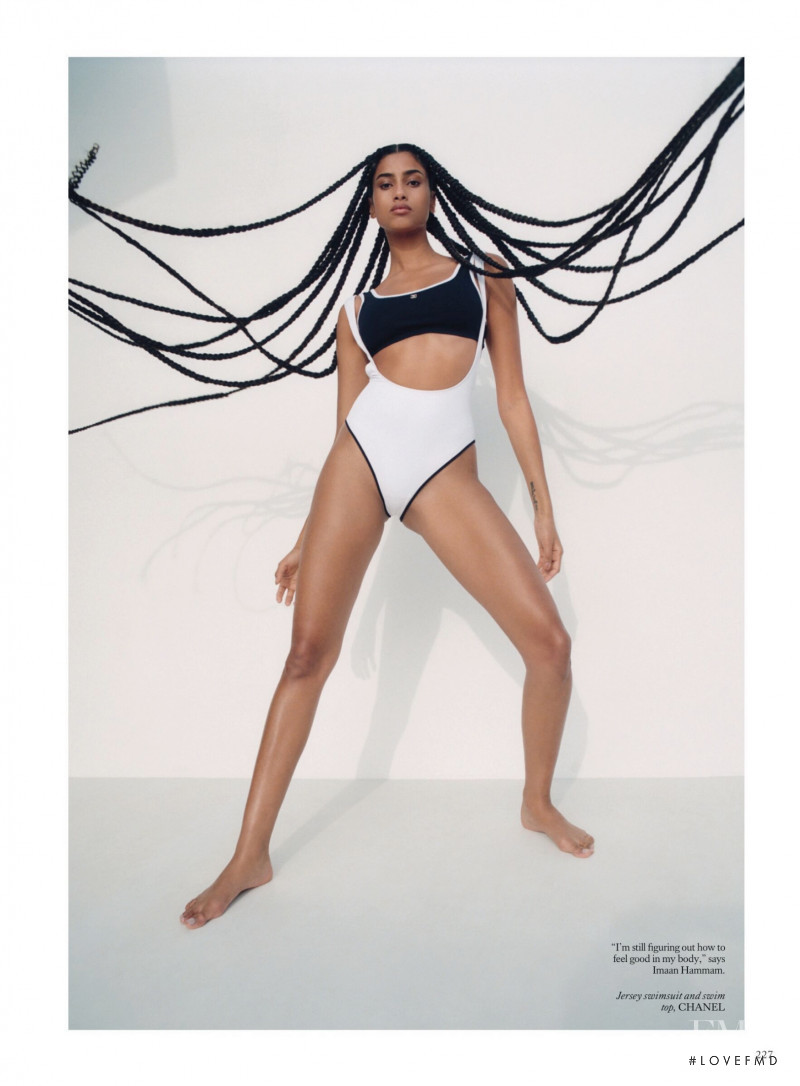 Imaan Hammam featured in Contours De Force, March 2022