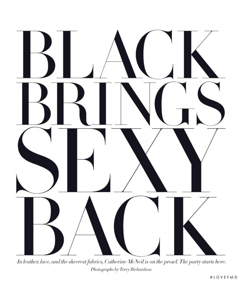 Black Brings Sexy Back, March 2013
