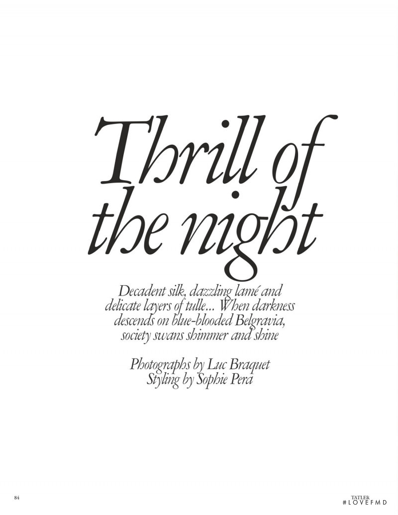 Thrill of the night, March 2022