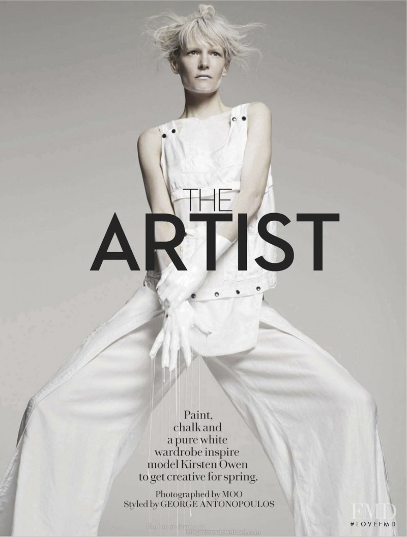 Kirsten Owen featured in The Artist, March 2013