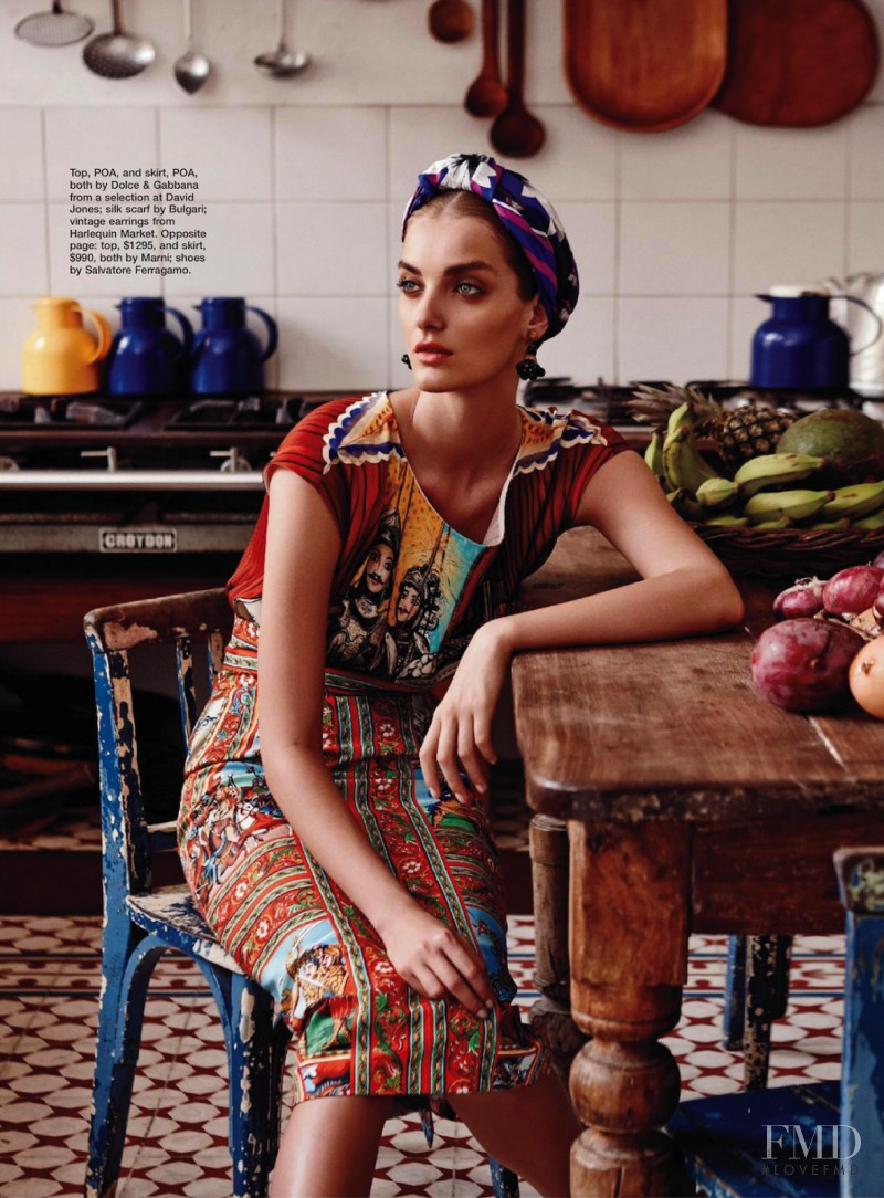 Denisa Dvorakova featured in In Living Colour, March 2013