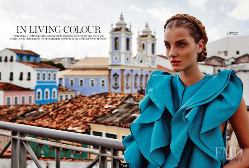 Denisa Dvorakova featured in In Living Colour, March 2013