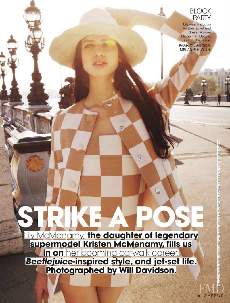 Lily McMenamy featured in Strike A Pose, March 2013
