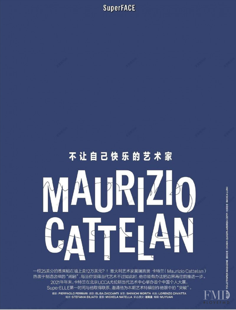Maurizio Cattelan, December 2021