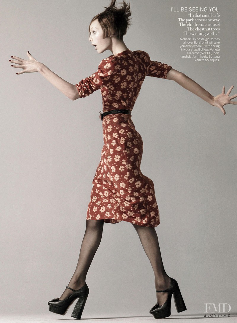 Edie Campbell featured in Retro Remix, March 2013