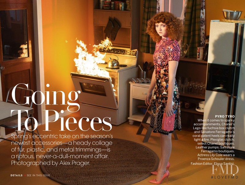 Lily Cole featured in Going To Pieces, March 2013