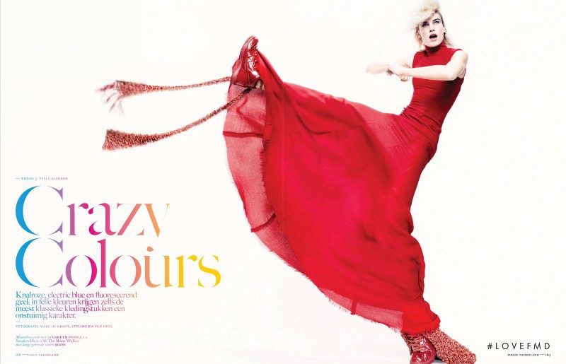 Delfine Bafort featured in Crazy Colours, March 2013