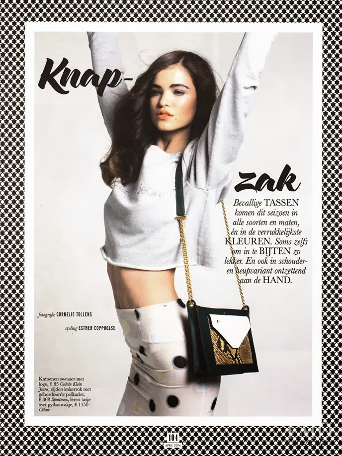 Robin Holzken featured in Knap-zak, April 2014