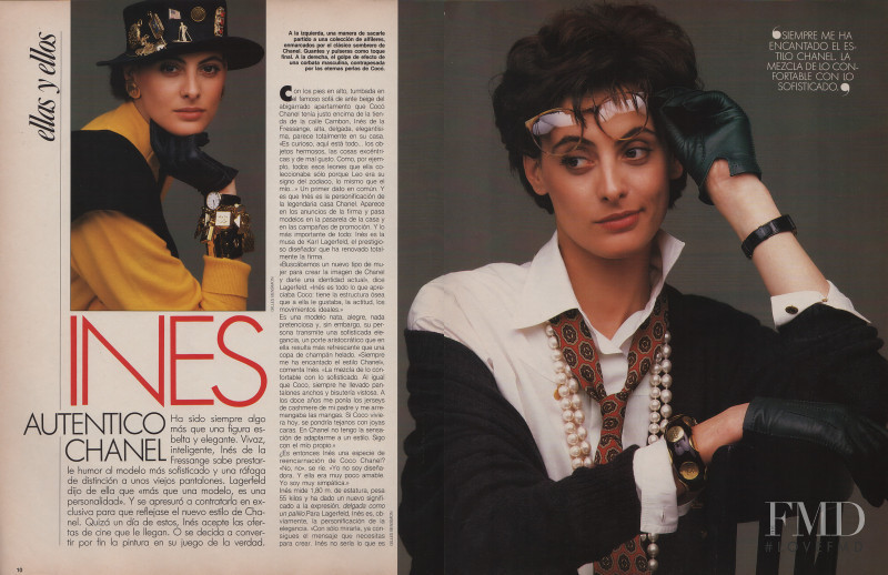 Ines de la Fressange featured in Ines Authentico Chanel, March 1987