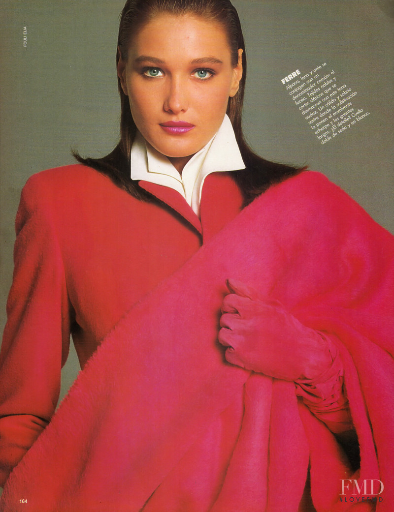 Carla Bruni featured in Toque Italiano, September 1987