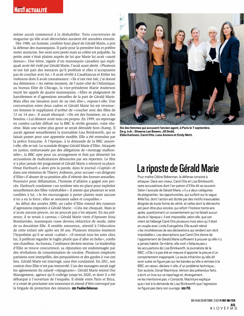 Carla Bruni featured in Oblada, September 2021