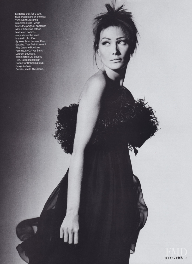 Carla Bruni featured in Romantic Moments, September 1993