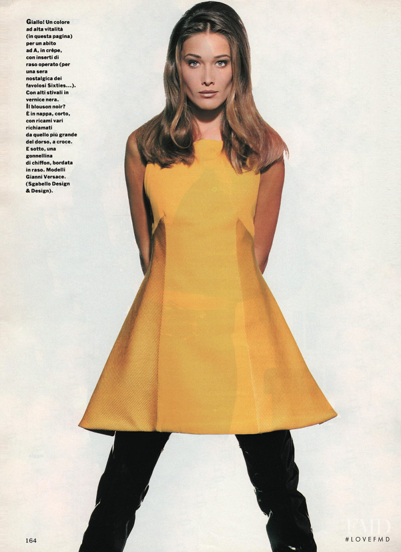 Carla Bruni featured in Audace, October 1991