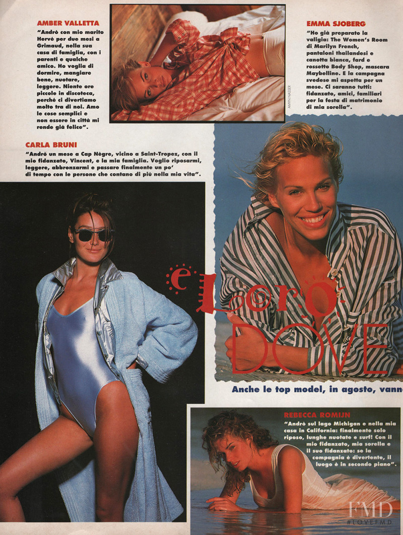 Amber Valletta featured in Dove Vanno?, August 1994
