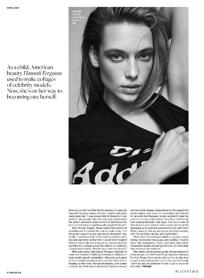 Hannah Ferguson featured in Hannah Ferguson, June 2017