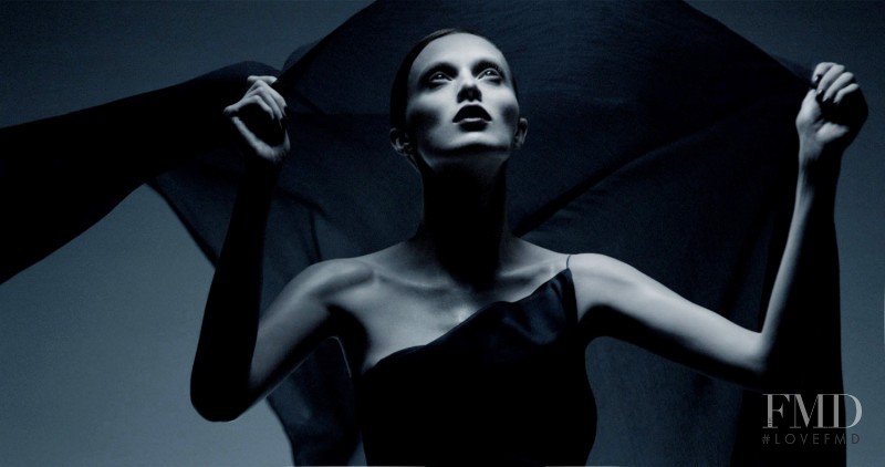 Karen Elson featured in Giorgio Armani La Femme Bleue, March 2011