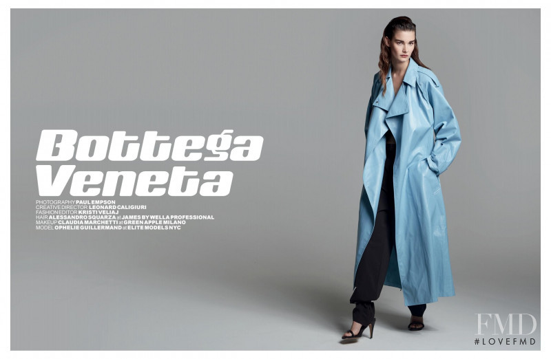 Ophélie Guillermand featured in Bottega Veneta, December 2020