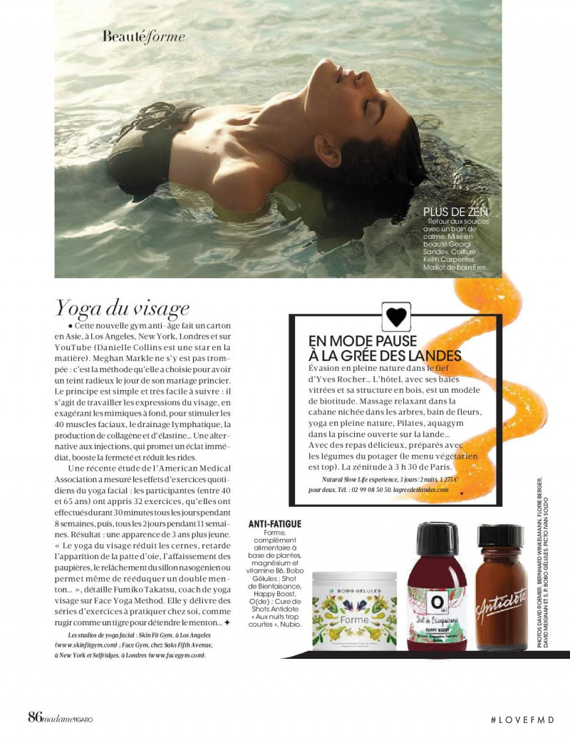 Ophélie Guillermand featured in Extension du domaine du Bien-Etre, June 2018