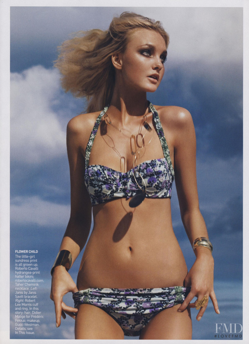 Caroline Trentini featured in Just Beachy, April 2008