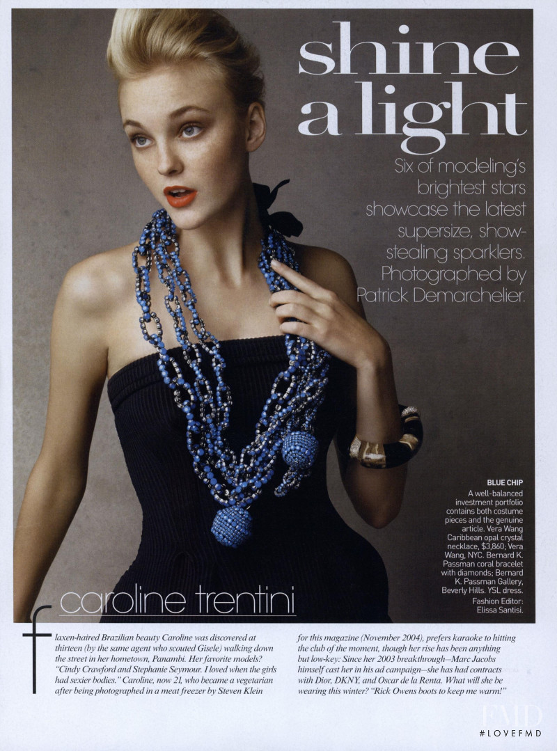 Caroline Trentini featured in Shine a Light, December 2008