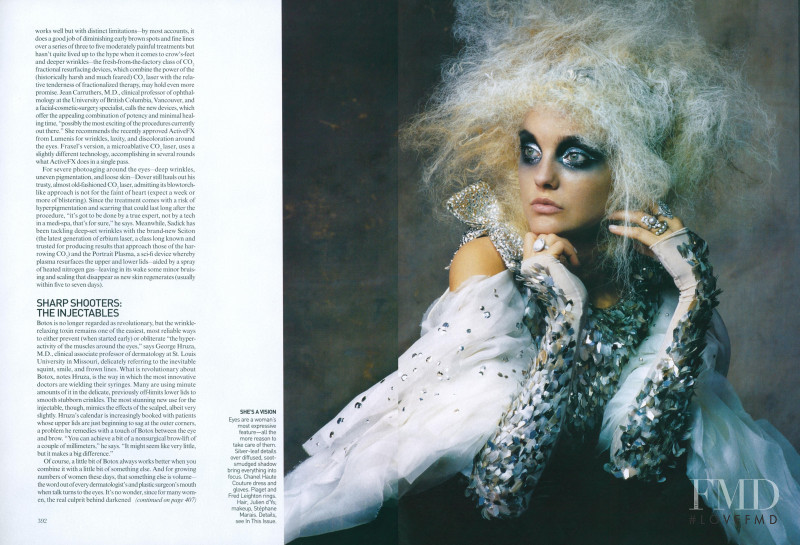 Caroline Trentini featured in All About Eyes, November 2007