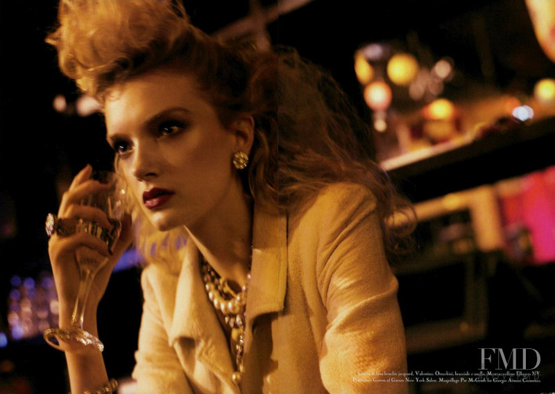 Lily Donaldson featured in Madame, March 2005