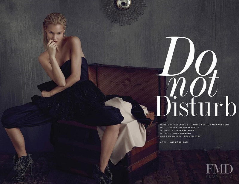 Joy Elizabeth Corrigan featured in Do not disturb, September 2017