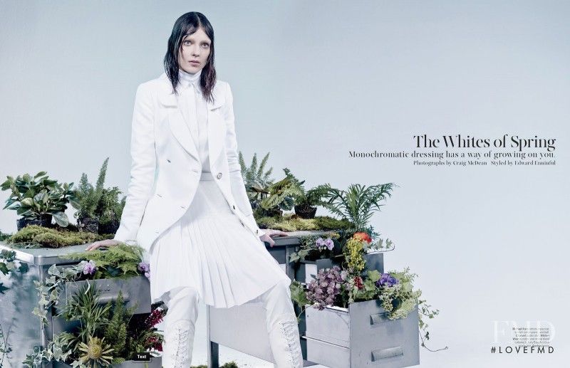 Kati Nescher featured in The Whites Of Spring, March 2013