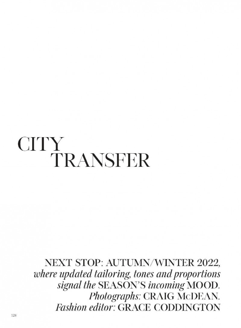 City Transfer, August 2022