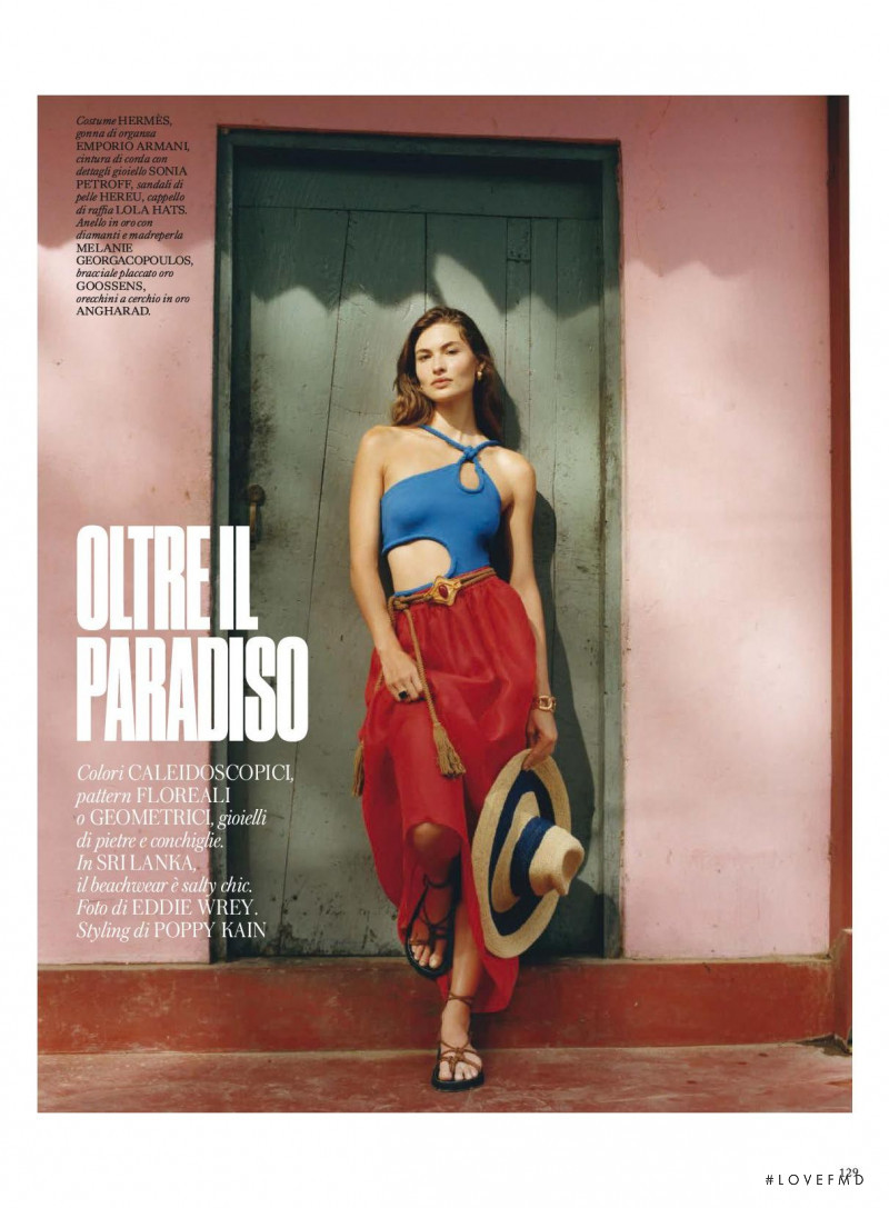 Grace Elizabeth featured in Oltre Il Paradiso, July 2022