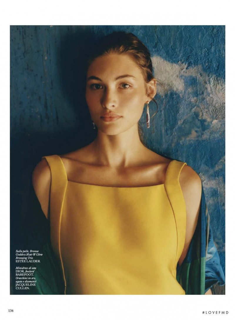 Grace Elizabeth featured in Oltre Il Paradiso, July 2022