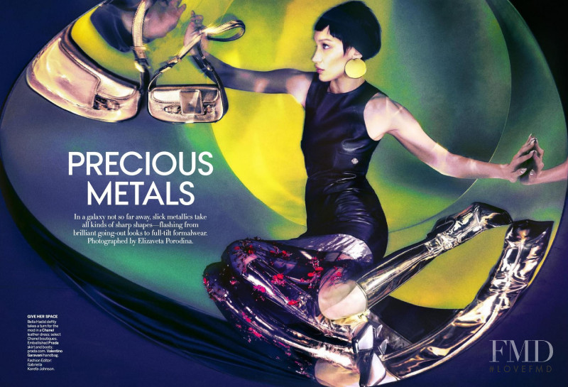 Bella Hadid featured in Precious Metals, August 2022