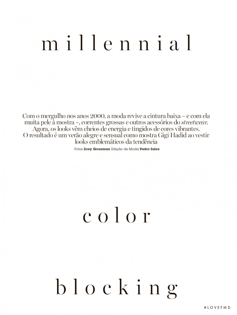 Millenial Color Blocking, March 2022