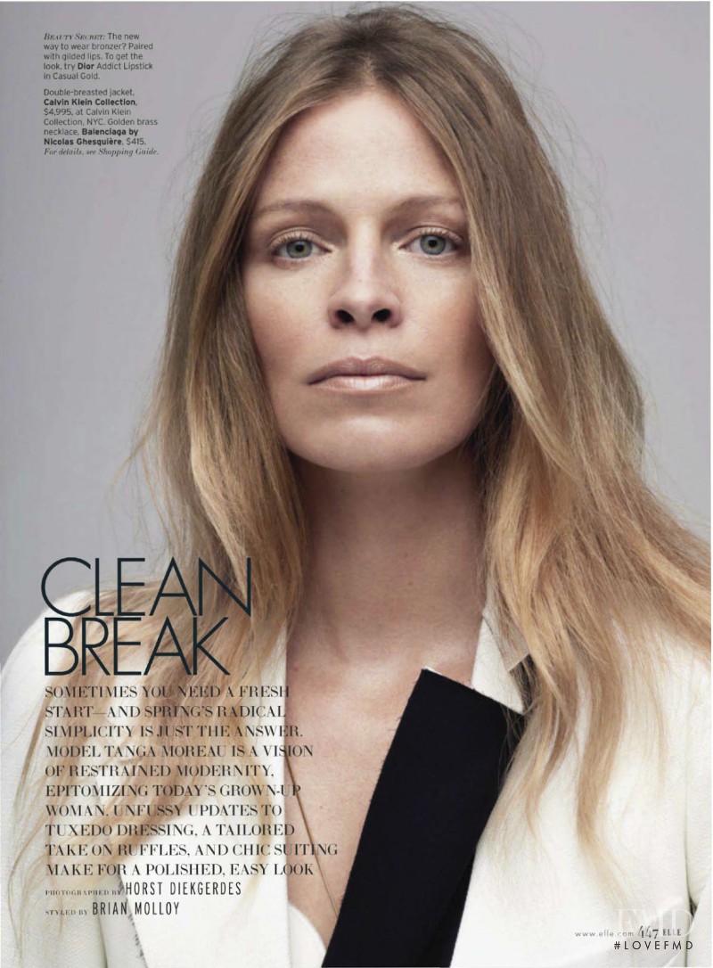 Tanga Moreau featured in Clean Break, March 2013