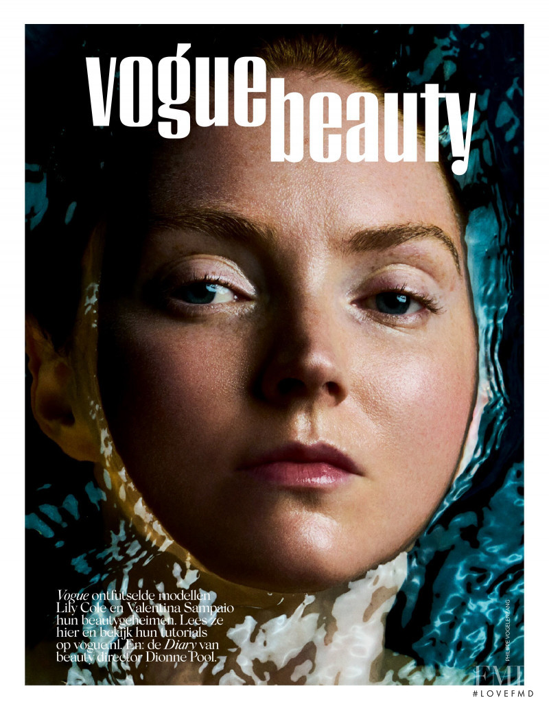 Lily Cole featured in Vogue Beauty, March 2022