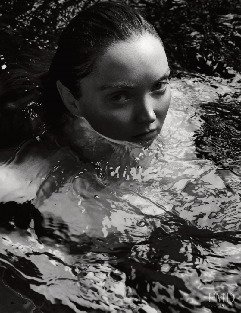 Lily Cole featured in Vogue Beauty, March 2022