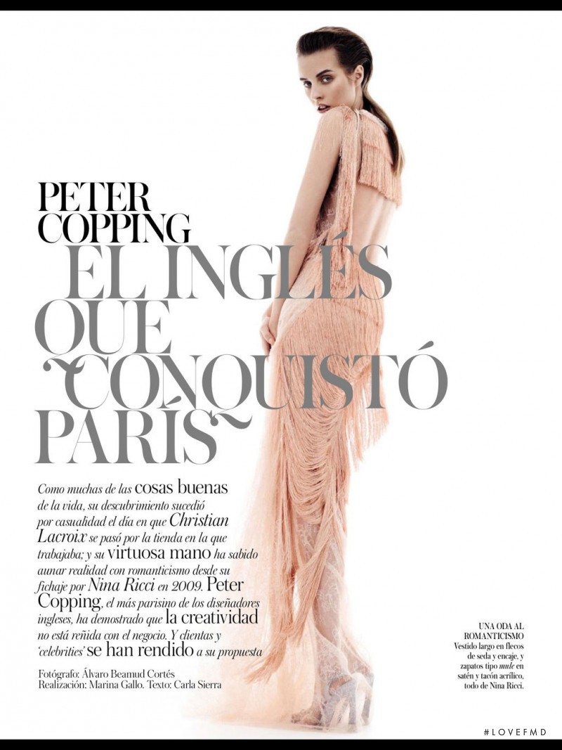 Julia Frauche featured in Peter Copping, El Ingles Que Conquisto Paris, March 2013