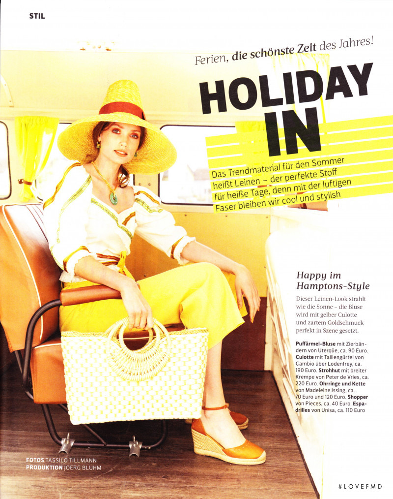 Karoline Seul featured in Holiday In, May 2021