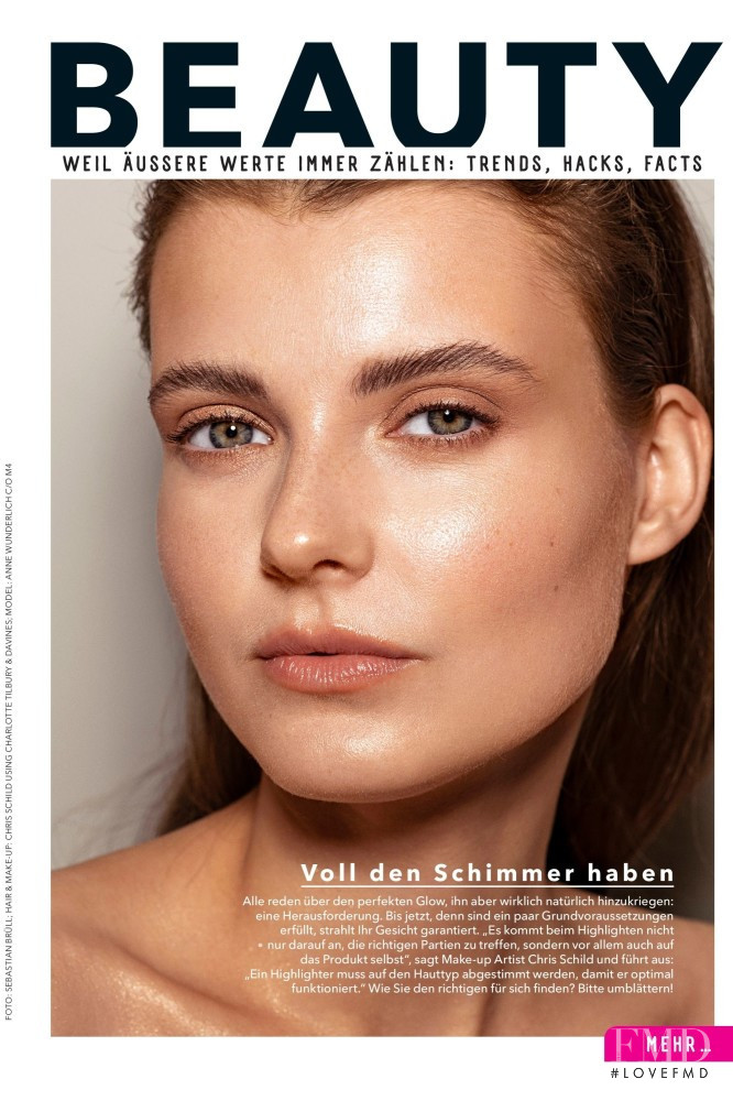 Anne Wunderlich featured in Voll den Schimmer haben, August 2019