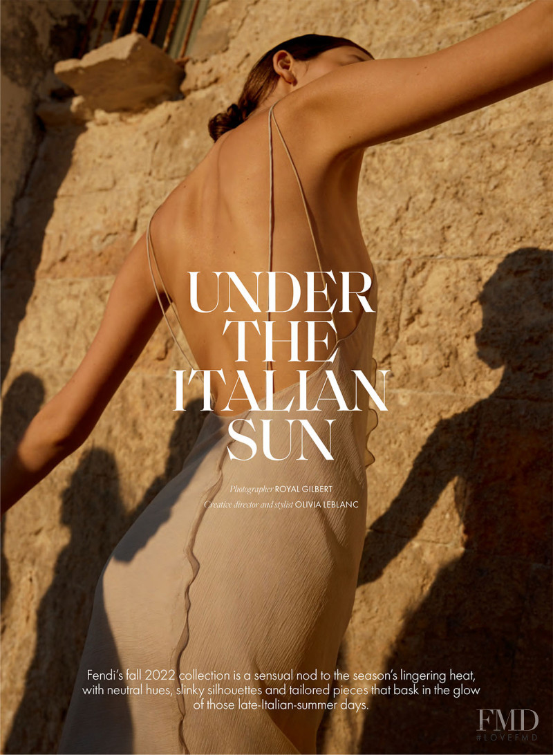 Caroline Reuter featured in Under the Italian Sun, September 2022