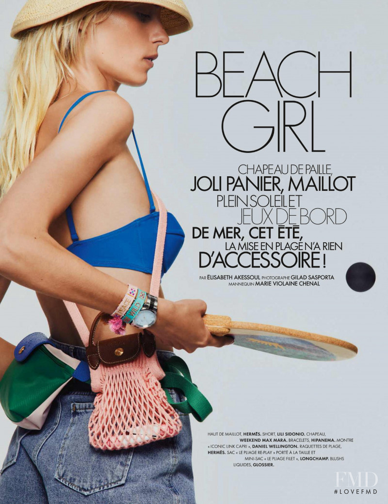 Marie-Violaine Chenal featured in Beach Girl, June 2022