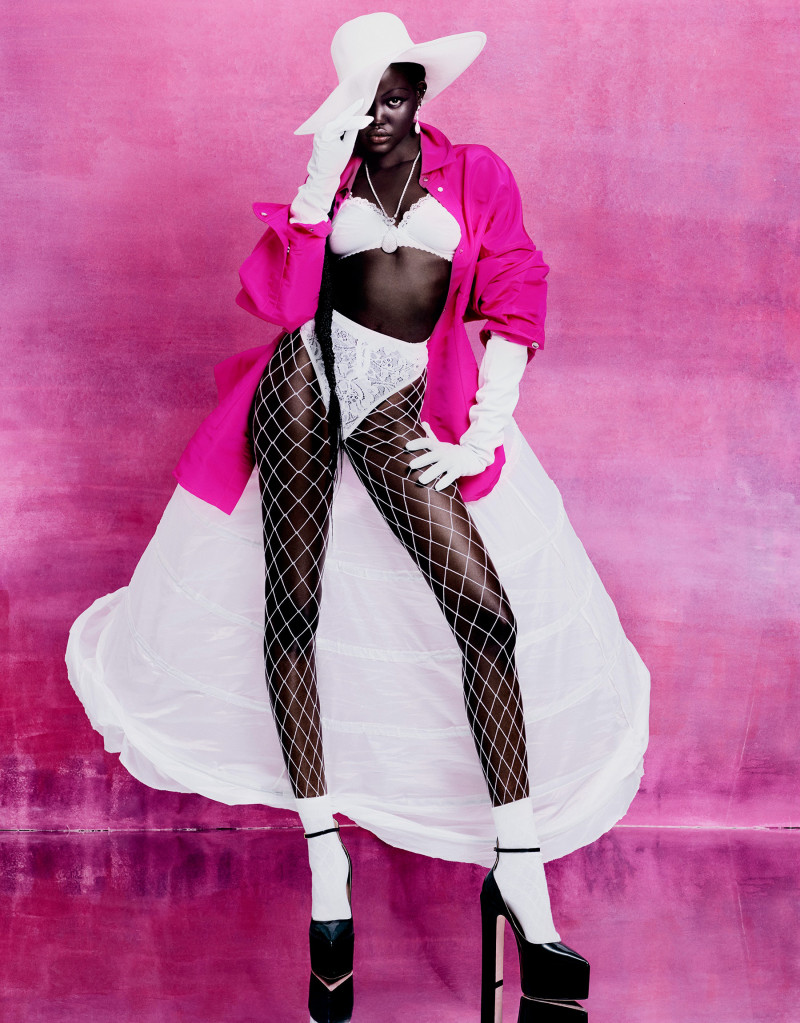 Adut Akech Bior featured in Bella Hadid, September 2022