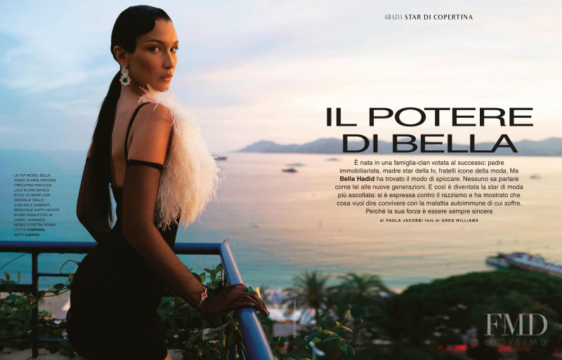 Bella Hadid featured in Il potere di bella, November 2021