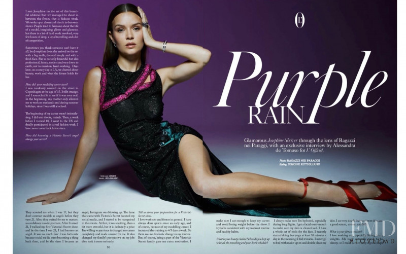 Josephine Skriver featured in Purple Rain, February 2022