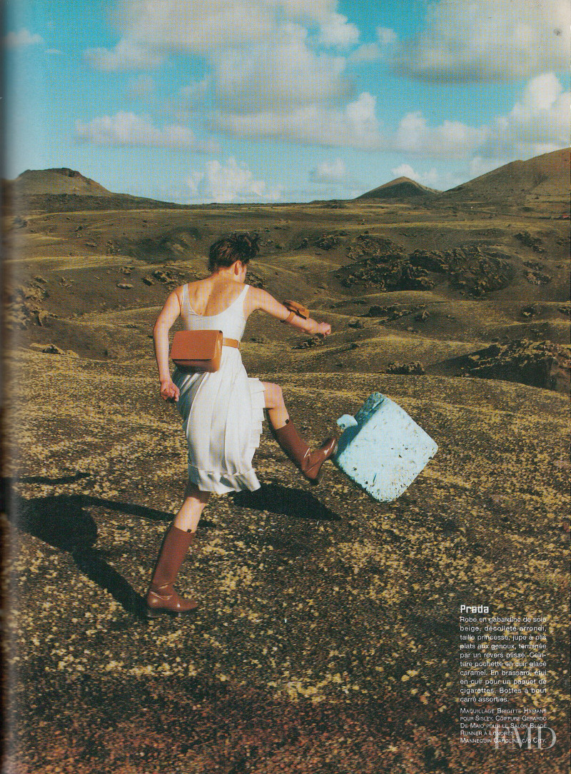 Caroline Forsling featured in Un ete ... epure, March 1999