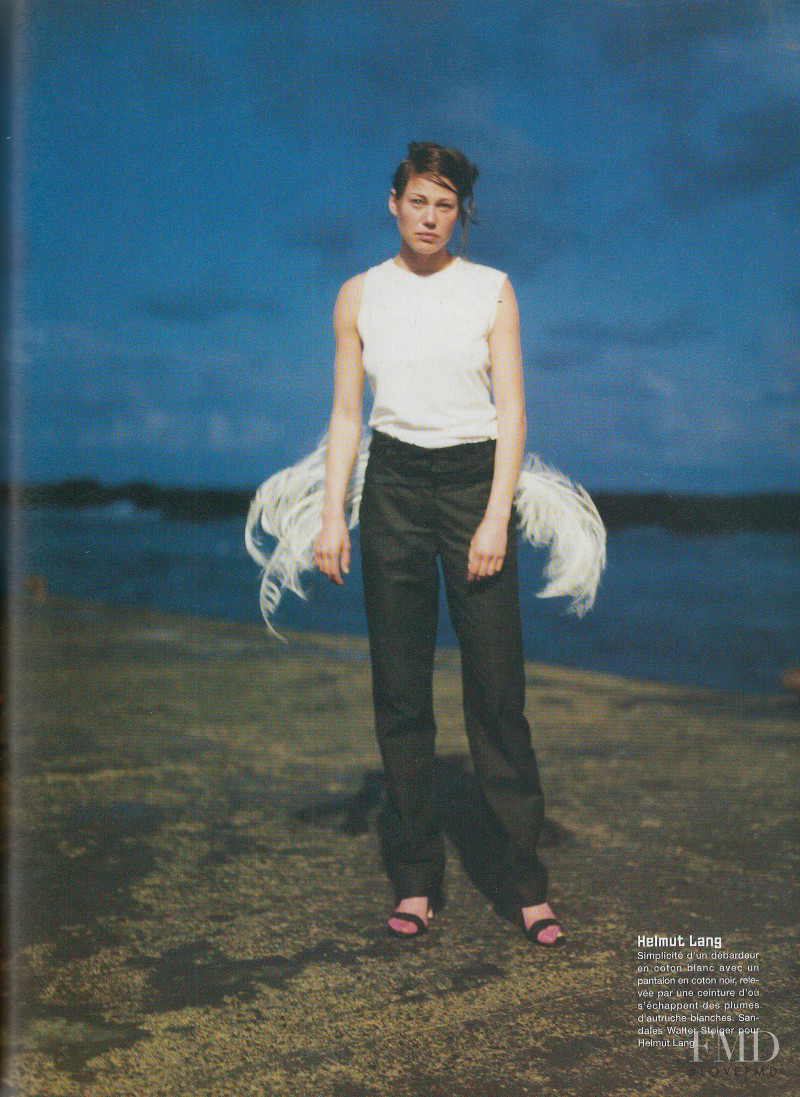 Caroline Forsling featured in Un ete ... epure, March 1999