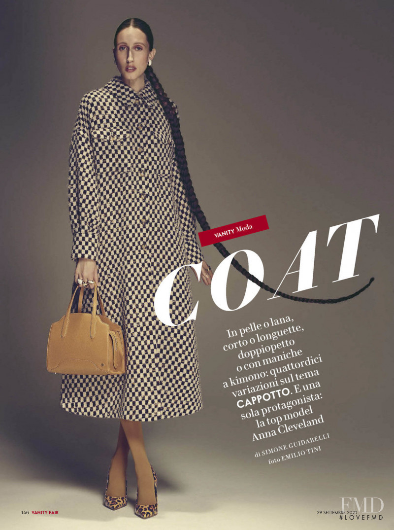 Anna Cleveland featured in Coat To Coat, September 2021
