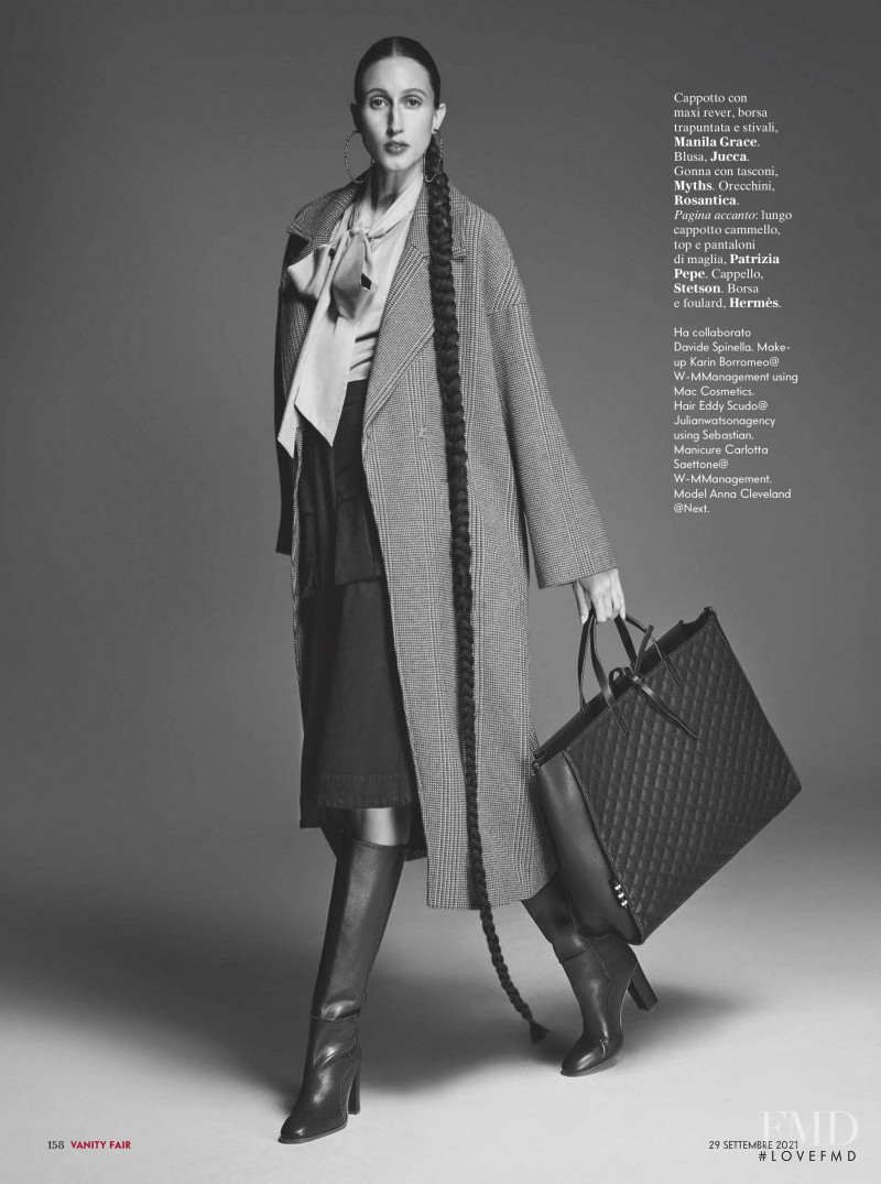 Anna Cleveland featured in Coat To Coat, September 2021