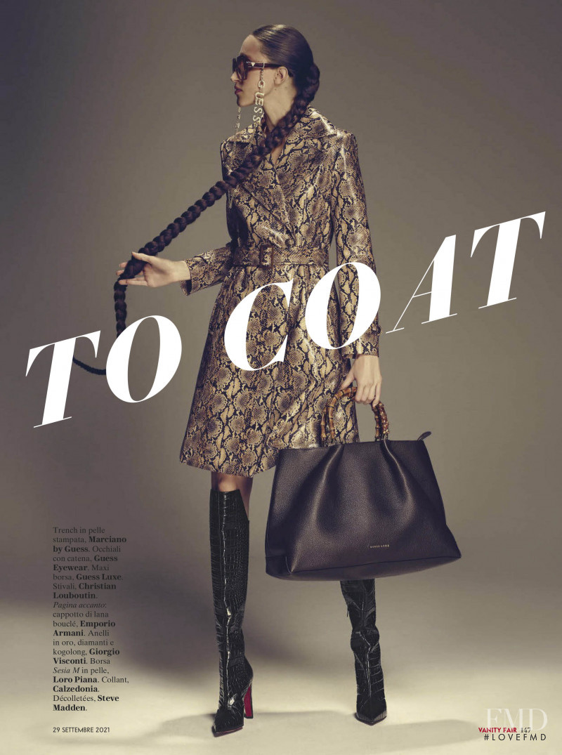 Anna Cleveland featured in Coat To Coat, September 2021