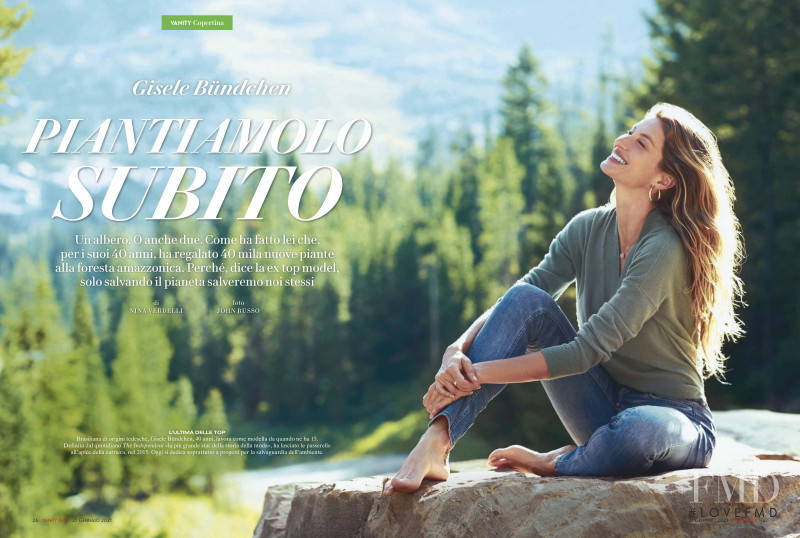 Gisele Bundchen featured in Piantiamolo Subito, January 2021